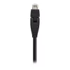 InLine 180° Patch Cable S/FTP PiMF Cat.6A 500MHz halogen free Copper black 1m