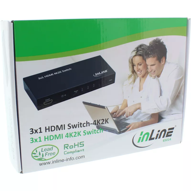 InLine HDMI Switch 3 IN to 1 OUT signal 4K2K 3D HD Audio
