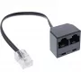 InLine ISDN splitter 1x RJ45 M / 2x RJ45 F, 8P4C without Resistors
