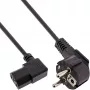 InLine 25pcs. Bulk-Pack Power Cable Type F angled C13 right angled black 3m