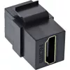 InLine HDMI Keystone Snap-In module, 4K/60Hz, HDMI AF/AF black