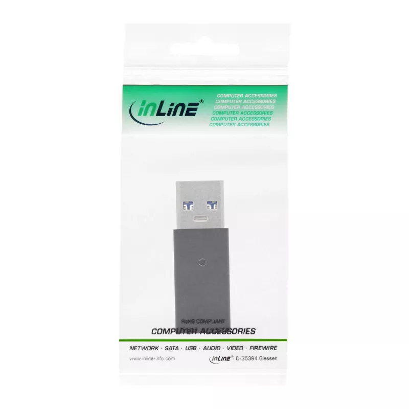 USB 3.2 Gen.2 Adapter InLine 35810 USB-A male USB-C female