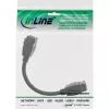 InLine HDMI 2x Keystone cable 4K/60Hz, HDMI A female/female, black, 0.2m