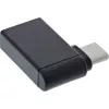 InLine USB 3.2 Gen.2 Adapter, USB-C male to USB-A female angled 90° OTG