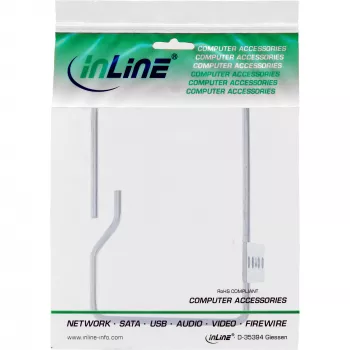 InLine 19110I Galvanised Steel Cable Bracket with Long-Side Opening, 140 x 100 mm