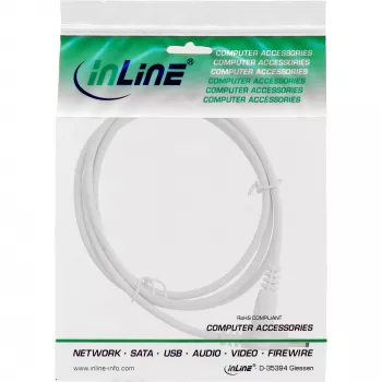 InLine DC extension cable, DC male/female 4.0x1.7mm, white, 2m
