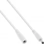 DC extension cable InLine 26855D 0.5m male/female 4.0x1.7mm white