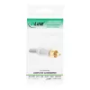 InLine RCA metal male plug for soldering, silver, white ring, for 6mm cable