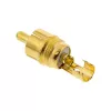 InLine RCA metal male plug for soldering, black, red ring, for 6mm cable