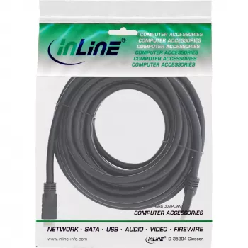 InLine HiD High Speed HDMI Cable w. Ethernet, 4K2K, M/M, golden contacts, 20m