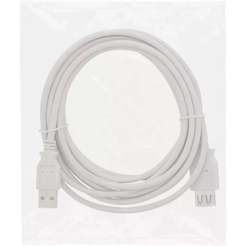 InLine USB 2.0 Extension Cable Type A male / female, beige, 3m, bulk