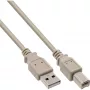 USB 2.0 Cable Type A male / B male grey 3m InLine 34535L