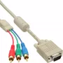 InLine VGA RGB Cable VGA male / 3x RCA male 2m