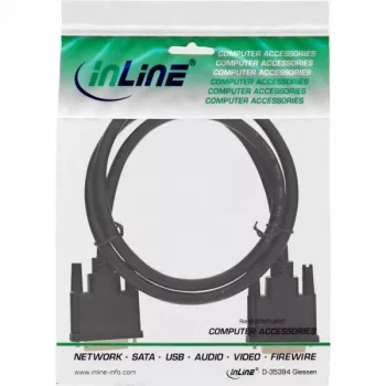 DVI-D Cable Premium 24+1 male / male Dual Link gold plated 1m InLine 17771P