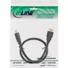 InLine HDMI cable, High Speed HDMI Cable, M/M, black, golden contacts, 7.5m