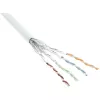 Patch Cable InLine S/FTP PiMF Cat.6 AWG27 PVC CU 100 m, white