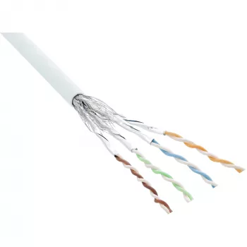 Patch Cable InLine S/FTP PiMF Cat.6 AWG27 PVC CU 100 m, white
