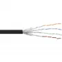 InLine Patch Cable S/FTP PiMF Cat.6 black AWG27 PVC CU 100m