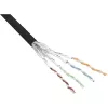 InLine Patch Cable S/FTP PiMF Cat.6 black AWG27 PVC CU 100m