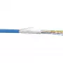 InLine Patch Cable SF/UTP Cat.5e AWG26 CCA PVC blue 100m