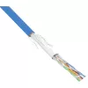 InLine Patch Cable SF/UTP Cat.5e AWG26 CCA PVC blue 100m