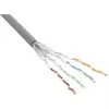 InLine Patch Cable S/FTP PiMF Cat.6 grey AWG27 PVC CU 100m