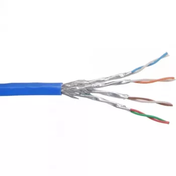 Ethernet patch cable InLine Cat6 S/FTP PiMF AWG27 PVC, 100 m, blue