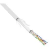 InLine Patch Cable SF/UTP Cat.5e AWG26 CCA PVC white 100m