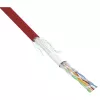 InLine Patch Cable SF/UTP Cat.5e AWG26 CCA PVC red 100m