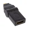 HDMI Adapter Type A female / D male swing type gold plated InLine 17690L