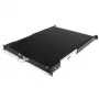 StarTech.com 1U Sliding Server Rack Mount Keyboard Shelf Tray, 55lbs (25Kg), 22in (55cm) Deep Steel Pull Out Drawer for 19 inch AV, Network Equipment Rack