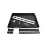 StarTech.com 1U Sliding Server Rack Mount Keyboard Shelf Tray, 55lbs (25Kg), 22in (55cm) Deep Steel Pull Out Drawer for 19 inch AV, Network Equipment Rack