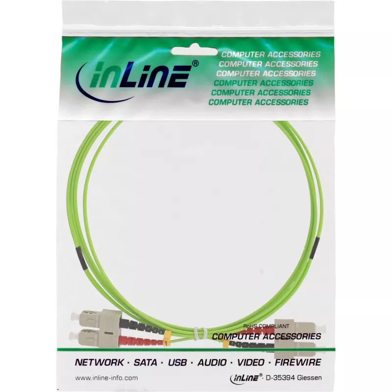 InLine Fiber Optical Duplex Cable SC/SC 50/125µm OM5 7.5m