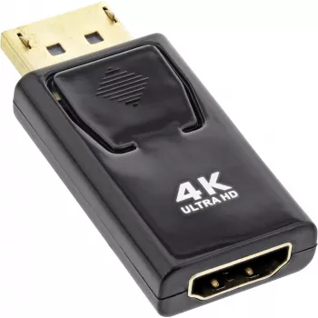 InLine converter DisplayPort male / HDMI female, 4K/60Hz, with audio
