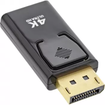 InLine converter DisplayPort male / HDMI female, 4K/60Hz, with audio