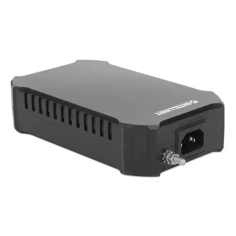 Intellinet 10G PoE++ Injector One 95 W Port, IEEE 802.3bt (4PPoE) Compliant, Metal Housing, Wall-mount Option