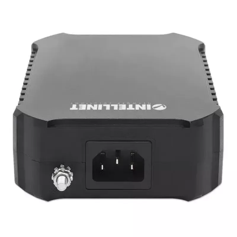 Intellinet 10G PoE++ Injector One 95 W Port, IEEE 802.3bt (4PPoE) Compliant, Metal Housing, Wall-mount Option