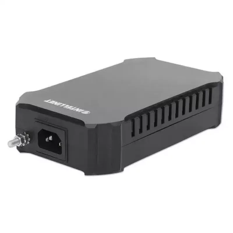 Intellinet 10G PoE++ Injector One 95 W Port, IEEE 802.3bt (4PPoE) Compliant, Metal Housing, Wall-mount Option