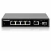 Intellinet 5-Port Gigabit Ethernet PoE+ Switch with SFP Port 91W Power Budget