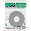 InLine Patch cable flat, U/FTP, Cat.6A, TPE halogen-free, grey, 10m