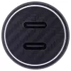 InLine USB car power adapter power delivery, 2x USB-C, black