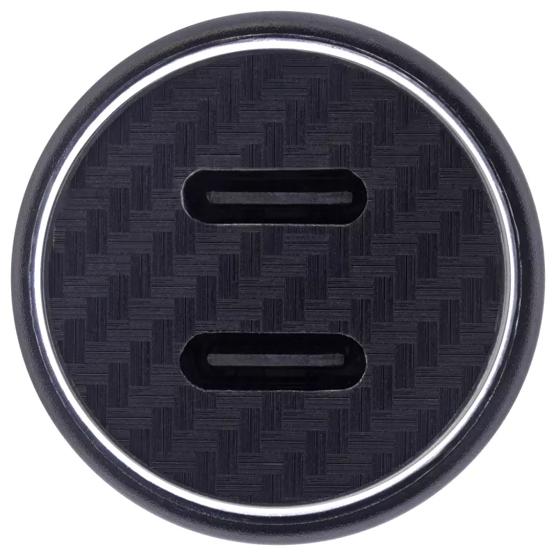 InLine USB car power adapter power delivery, 2x USB-C, black