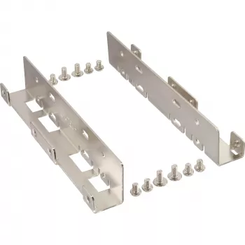InLine Two 2.5 inch HDD / SSD to 3.5 inch size bracket kit only bracket and screws