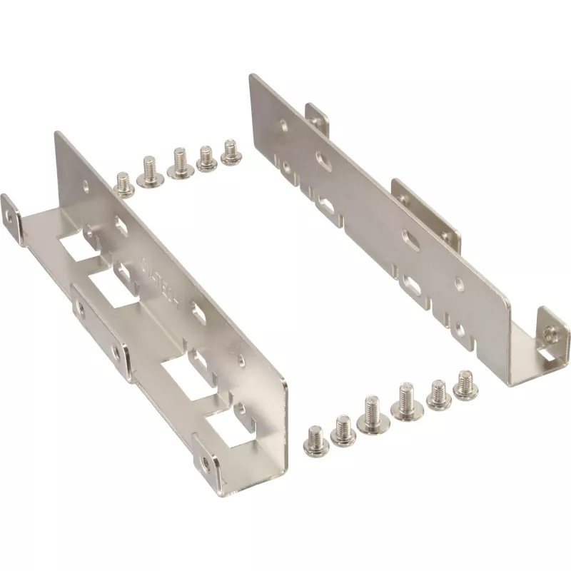 InLine Two 2.5 inch HDD / SSD to 3.5 inch size bracket kit only bracket and screws