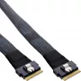 InLine Slim SAS cable, SFF-8654 8X to SFF-8654 8X, 48 Gb/s, 0.5m