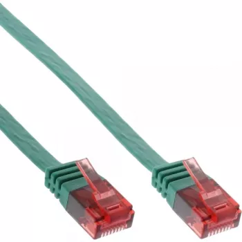 InLine Flat Ultraslim Patch Cable U/UTP Cat.6 Gigabit ready green 3m