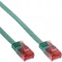 InLine Flat Ultraslim Patch Cable U/UTP Cat.6 Gigabit ready green 3m