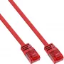 InLine Flat Ultraslim Patch Cable U/UTP Cat.6 Gigabit ready red 3m
