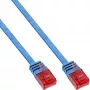 InLine Flat Ultraslim Patch Cable U/UTP Cat.6 Gigabit ready blue 5m