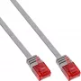 InLine Flat Ultraslim Patch Cable U/UTP Cat.6 Gigabit ready grey 0.5m
